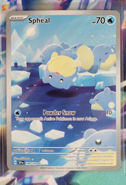 Pokemon TCG Spheal Card 199/191 Surging Sparks Illustration, NM Card - Image 3