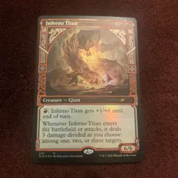Inferno Titan Secret Lair MTG Foil Card #224 NM+ Unplayed Magic The Gathering - Image 1