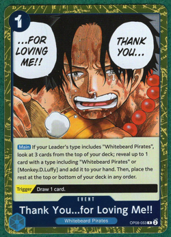 Thank You...for Loving Me!! - Two Legends OP08-053 - One Piece CCG Card - Image 2