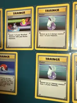 Pokemon Cards Bundle - BASE JUNGLE FOSSIL SET TRAINERS - 7 Cards - Used - Image 2