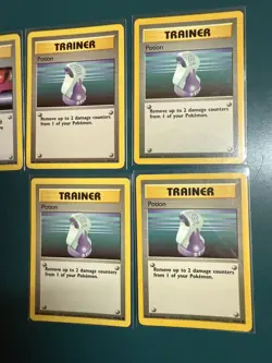 Pokemon Cards Bundle - BASE JUNGLE FOSSIL SET TRAINERS - 7 Cards - Used - Image 3