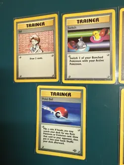 Pokemon Cards Bundle - BASE JUNGLE FOSSIL SET TRAINERS - 7 Cards - Used - Image 5