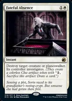 Fateful Absence - Near Mint MTG Innistrad: Midnight Hunt - Image 1