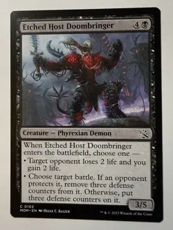 x1 Etched Host Doombringer MOM MTG 0102 COMMON M/NM 1x - Image 1