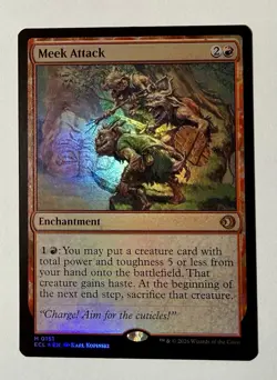 Meek Attack FOIL Lorwyn Eclipsed Magic MTG NM - Image 1