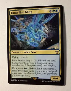 Lunar Hatchling 0141 Non Foil Rare Doctor Who Commander MTG Near Mint - Image 1