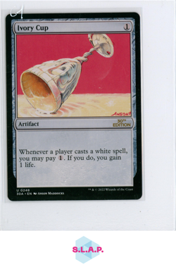 IVORY CUP WIZARDS OF THE COAST U 0248 MTG 30TH ANN. EDITION EN - Image 1