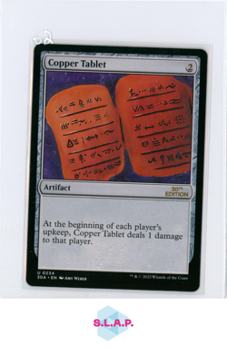 COPPER TABLET WIZARDS OF THE COAST MTG U 0234 30TH ANN. EDITION EN - Image 1