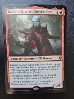 Baeloth Barrityl, Entertainer Commander Legends: Battle for Baldur's Gate Foil - Image 1