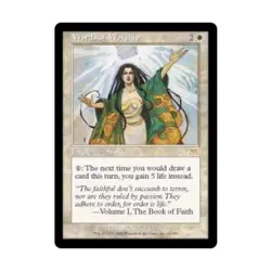 WOTC MtG Onslaught Words of Worship (R) (Foil) EX - Image 1