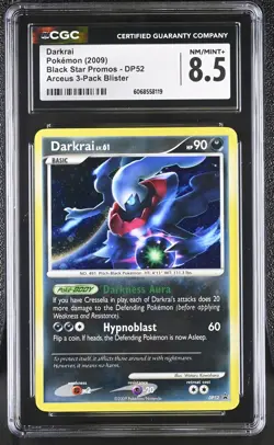 CGC 8.5 Darkrai 2009 Black Star Promos DP52 Holo Pokemon Card - Image 1