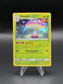 Pokemon TCG Shiinotic 17/149 Sun & Moon Base Set Holo Rare NM - Image 1