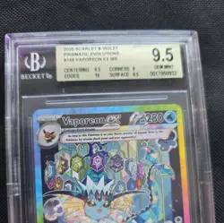 Pokemon Prismatic Evolutions Vaporeon ex #149 special illustration rare BGS 9.5 - Image 3
