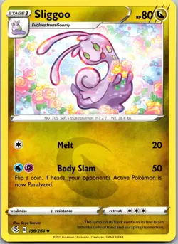 Sliggoo 196/264 - SWSH08: Fusion Strike Pokemon TCG NM - Image 1