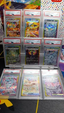 Pokemon tcg PSA 10 Eeveelutions part SEQUENTIAL X9 Terastal Festival ex SAR - Image 1