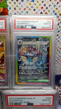 Pokemon tcg PSA 10 Eeveelutions part SEQUENTIAL X9 Terastal Festival ex SAR - Image 5