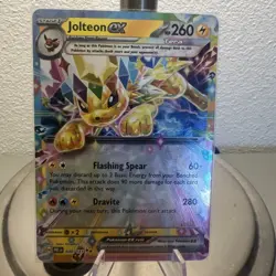 Pokemon TCG Jolteon EX Prismatic Evolutions Holo Double Rare Card 030/131 - Image 1