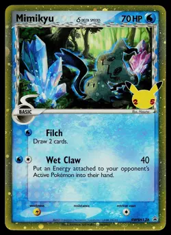 Pokemon Card - Mimikyu Sword & Shield Celebrations Promo SWSH136 Holo - Image 1