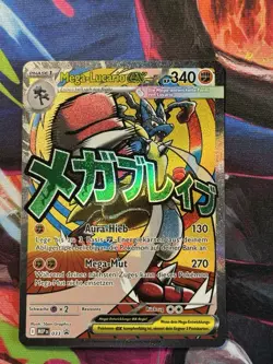 Pokemon Mega Lucario ex MEP 033 Black Star Promo Deutsch NM - Image 1