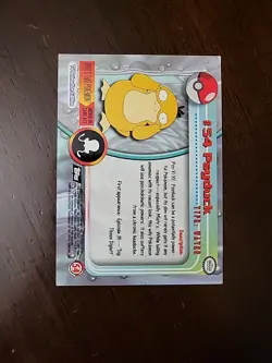 MP! BLACK Topps 1999 Psyduck #54 Pokemon TV Animation Edition Series 1 - Image 2