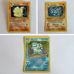 Blastoise Base Set 2 Holo + 1st Ed Machamp + Ninetales Holo Pokemon Bundle WOTC - Image 1