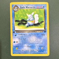Pokemon TCG Dark Wartortle 1st Edition Team Rocket Uncommon 60HP 46/82 - Image 1