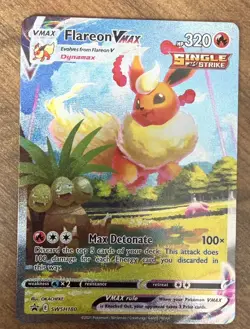 Flareon VMAX Swsh180 Sword & Shield Promo Pokemon Card - Holo NM - Image 1