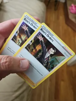 2X POKEMON BOSS'S ORDERS 154/192 RARE HOLOFOIL REBEL CLASH NM - Image 3