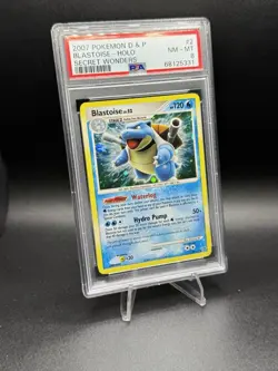 Pokemon Blastoise 2/132 Secret Wonders Reverse Holo PSA 8 - Image 1