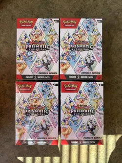 Pokemon Prismatic Evolutions Booster Bundle SEALED Lot Of 4 - Image 1