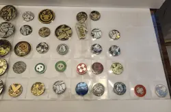 Huge Pokemon Coin Lot Jumbo Holo VSTAR GX Tokens Pikachu Charizard Eevee + More - Image 4