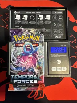 22.68g HEAVY - Pokemon TCG S&V Temporal Forces Booster Pack Sealed / Semi GoDU - Image 1