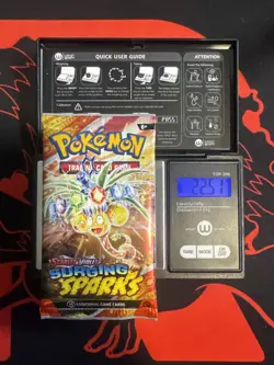 22.51g HEAVY - Pokemon TCG S&V - Surging Sparks - Booster Pack! Possible GOD - Image 1