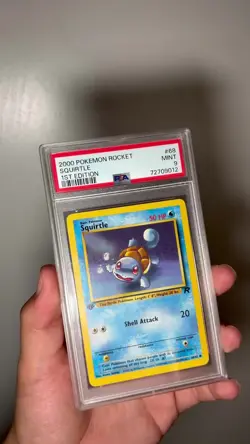 2000 Pokemon 1st Edition Team Rocket 68 Squirtle PSA 9 - Image 2