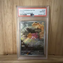 Pokemon Pawmi 226/091 SV: Paldean Fates Illustration Rare Holo 2024 PSA 10 - Image 1
