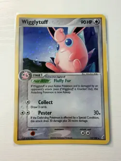Pokemon Crystal Guardians Holo Rare Wigglytuff 13/100 SWIRL - Image 1