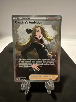 Pokemon TCG Cynthia's Ambition Full Art 169/172 Brilliant Stars NM - Image 3
