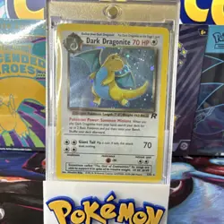 Pokemon Dark Dragonite Holo Rare Team Rocket 70 HP Unlimited 5/82 Stage 2 - Image 1
