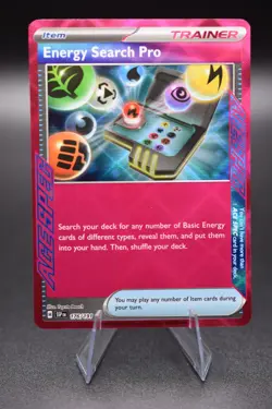 Pokemon TCG Energy Search Pro 176/191 Sv08: Surging Sparks Holo NM Ungraded - Image 1