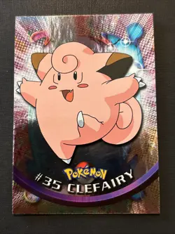 Pokemon Clefairy Topps Series 1 Foil - Image 2