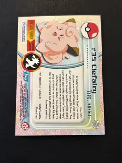 Pokemon Clefairy Topps Series 1 Foil - Image 4