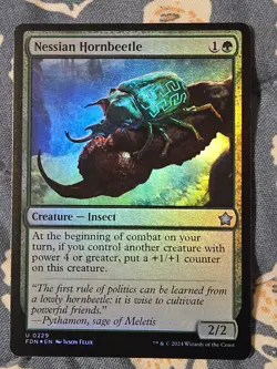 Nessian Hornbeetle FOIL (229/789) Foundations MTG Magic the Gathering - Image 1