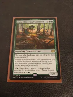 Mtg - Zask, Skittering Swarmlord - nm 047 J22 jumpstart - Image 1