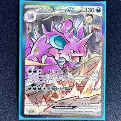 Pokemon Team Rockets Nidoking EX Sir 233/132 Destined Rivals - Image 1