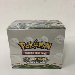 POKEMON SEALED THEME DECK DISPLAY CASE XY FATES COLLIDE 8 THEME DECKS 4x OF EACH - Image 1