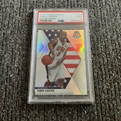 2019 Panini Mosaic Vince Carter Silver Prizm #259 PSA 9 MINT USA Basketball - Image 1