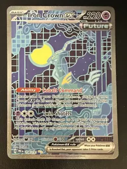 Iron Crown Ex 158/131 Prismatic Evolutions SIR NM Pokemon TCG - Image 1