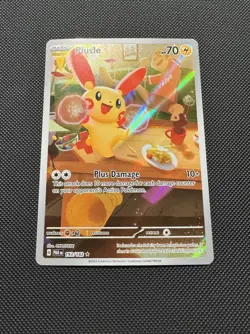Pokemon TCG Plusle 193/182 Sv04: Paradox Rift Illustration Rare Near Mint - Image 2