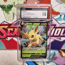 CGC 10 Leafeon V 013/159 Holo - Crown Zenith - Pokemon TCG - SHIPS FAST - Image 1