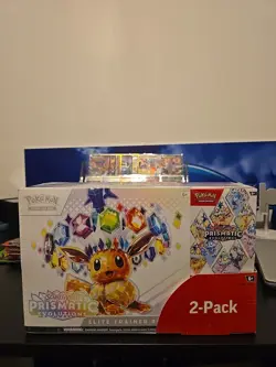 Pokemon TCG Prismatic Evolutions Costco 2 Pack - ETB + Booster Bundle SEALED NEW - Image 1
